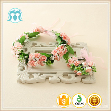 Girls flowers hairband for wedding decoration artificial wisterias wedding accessory